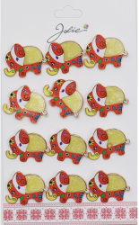 Set 12 Brose Martisor pentru Copii Elefant cu Model 