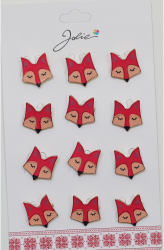 Set 12 Brose Martisor pentru Copii Vulpe 