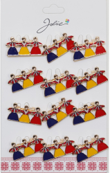 Set 12 Brose Martisor Primavara 3 Fete Tricolor Joaca Hora 