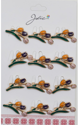 Set 12 Brose Martisor Primavara Buchet 3 Lalele 