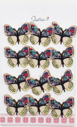 Set 12 Brose Martisor Primavara Fluture cu Aripi Deschise 