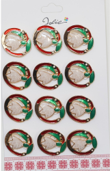 Set 12 Brose Martisor Primavara Ghiocel in Cerc 