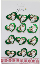 Set 12 Brose Martisor Primavara Ghiocel in Inima 