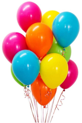 Set 25 Baloane din Latex Flippy Model Party 13 cm Multicolore 1 g 