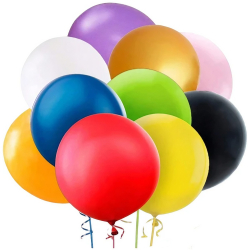 Set 6 Baloane din Latex Flippy Model Party Jumbo 45 cm Multicolore 
