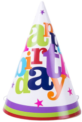 Set 6 Coifuri Happy Birthday Flippy pentru Petrecere Tematica Aniversare 19x15 cm Multicolor 