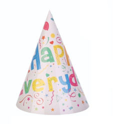 Set 6 Coifuri Happy Everyday Flippy pentru Petrecere 20x14 cm Multicolor