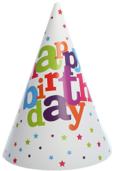 Set 6 Coifuri pentru Petrecere Flippy Colectia Happy Birthday Multicolor 