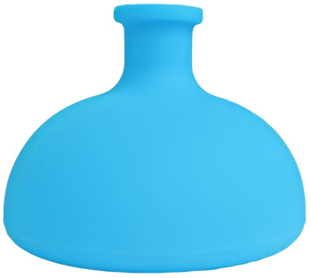 Sputa din silicon pentru sugari si copii mici Flippy dispozitiv de eructare cupa pentru terapie toracica 7.5x6 cm Albastru 