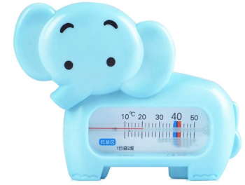 Termometru pentru Baie Flippy Plutitor Rezistent la apa Multifunctional Model Elefant 11.5x9x2 cm Albastru 