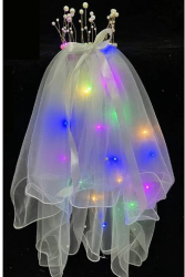 Voal Luminos pentru Copii Flippy Lumina Multicolora pentru Halloween Cosplay Craciun Carnaval Paste Ziua Copilului Bumbac/Poliester 
