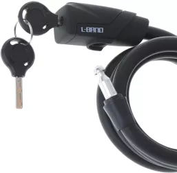 Antifurt bicicleta Dispozitiv de blocare biciclete spiralat cu cheie lungime 150cm culoare Neagra 