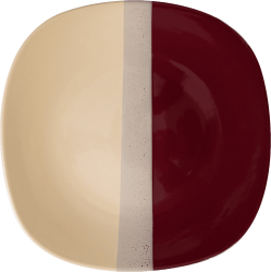 Farfurie intinsa 26 cm Crem/Visiniu 