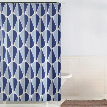Perdea dus Poliester dimensiune 180x180 cm model Picaturi de apa 
