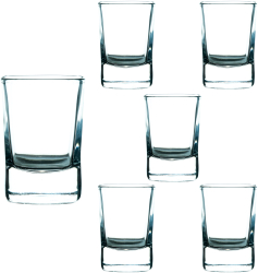 Set 6 pahare Sticla pentru shoturi de 55 ml Cesiro 