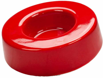 Suport lumanare Rosu Intens Ceramica Ø 9.4 cm 