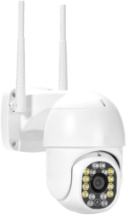 Camera KlaussTech de Supraveghere KlaussTech Camera IP Inregistrare FULL HD Stocare pe Card Alb 