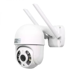 Camera KlaussTech De Supraveghere WiFi Full HD 2MP Rotire 360 grade Detectie Miscare Alb 