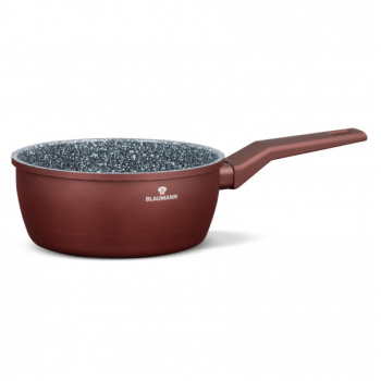Cratita cu coada aluminiu turnat acoperire 3 straturi marmura ceramica capacitate 3.5l dimensiune 22x10 cm baza inductie 