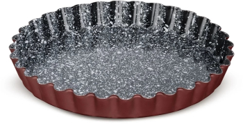 Forma tarta dimensiune 28x3.5 cm 2 straturi acoperire marmura ceramica otel carbon 