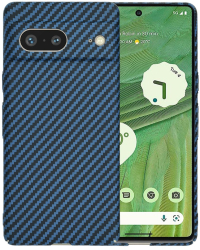 Husa pentru Google Pixel 7 - Techsuit Carbonite FiberShell - Cyan 