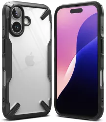 Husa pentru iPhone 16 Plus - Ringke Fusion X - Black 