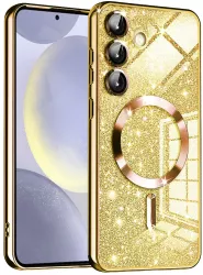 Husa pentru Samsung Galaxy S24 - Techsuit Luxury Glitter MagSafe - Gold 