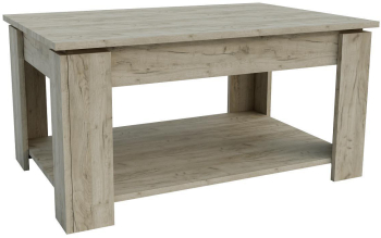 Masuta de cafea Sani Loft Stejar  kraft gri  90 x 60 x 45 cm 
