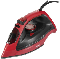 Fier de calcat cu abur MESKO 3000 W 70g/min 400ml Oprire automata Functie anti-picurare si auto-curatare rosu/negru