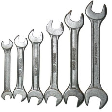 Set 6 Chei Fixe Duble de la 6mm la 17mm din Otel Carbon cu Inclinatie la 15 Grade 