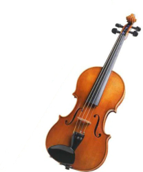 Vioara KlaussTech Marimea 4/4 4 Corzi Lungime 60 cm Pentru Incepatori Maro 
