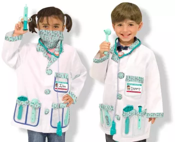 Costum carnaval copii medic melissa and doug 
