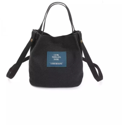 Geanta de umar tip messenger pentru fete si femei 12 x 16 x 18 cm Culoare Negru 
