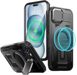 Husa pentru iPhone 15 - Techsuit CamVault MagSafe - Black 