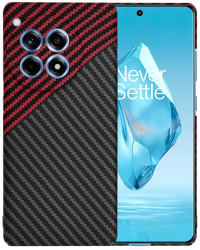 Husa pentru OnePlus 12R - Techsuit Carbonite FiberShell - Red Vortex 