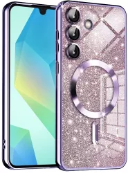 Husa pentru Samsung Galaxy A16 4G / A16 5G - Techsuit Luxury Glitter MagSafe - Light Purple 