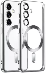 Husa pentru Samsung Galaxy S25 Plus - Techsuit Luxury Crystal MagSafe - Silver 