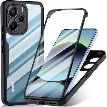 Husa pentru Xiaomi Redmi Note 14 4G + Folie - Techsuit ColorVerse 360 Series - Black 