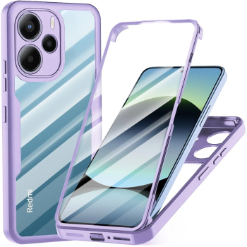 Husa pentru Xiaomi Redmi Note 14 4G + Folie - Techsuit ColorVerse 360 Series - Purple 