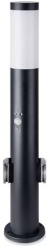 Lampa gradina soclu e27 cu senzor de miscare ip44 - negru 