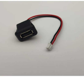 Mufa USB2.0 mama panou tip A 1 port gabarit mic cu 2 fire 18xH10mm 