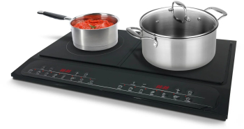 Plita cu inductie MICHELINO 74301 2 zone 2000+1500 W control digital 8 niveluri de incalzire 