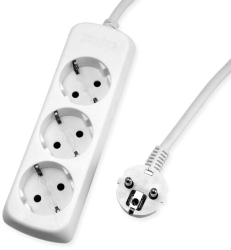 Prelungitor electric cu impamantare si protectie copii 3 prize cablu 1.4 m 