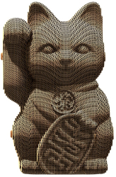 Puzzle 3D Pisica norocoasa Cartonic 93 piese 