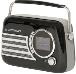 Radio fm/dab portabil vintage 40w cu functie bluetooth/aux 