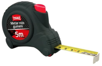 Ruleta autostop 5 m cu rola cauciuc Beorol 