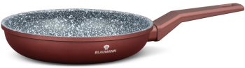 Tigaie aluminiu turnat dimensiune 24x5.6 cm capacitate 2.2 l 3 straturi acoperire marmura ceramica baza inductie 