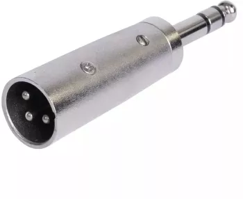 Adaptor audio XLR tata - JACK 6.35 mm tata STEREO metal BST 18-5569 