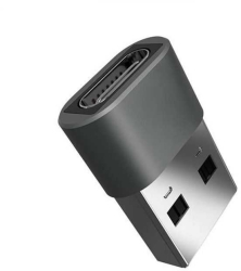 Adaptor USB tata - USB TYPE C mama incarcare/sincronizare metal V-TAC 