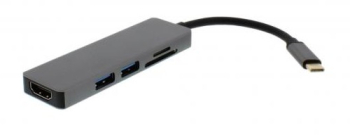 Adaptor USB Type C - HDMI +2x USB 3.0 +cititor card Well